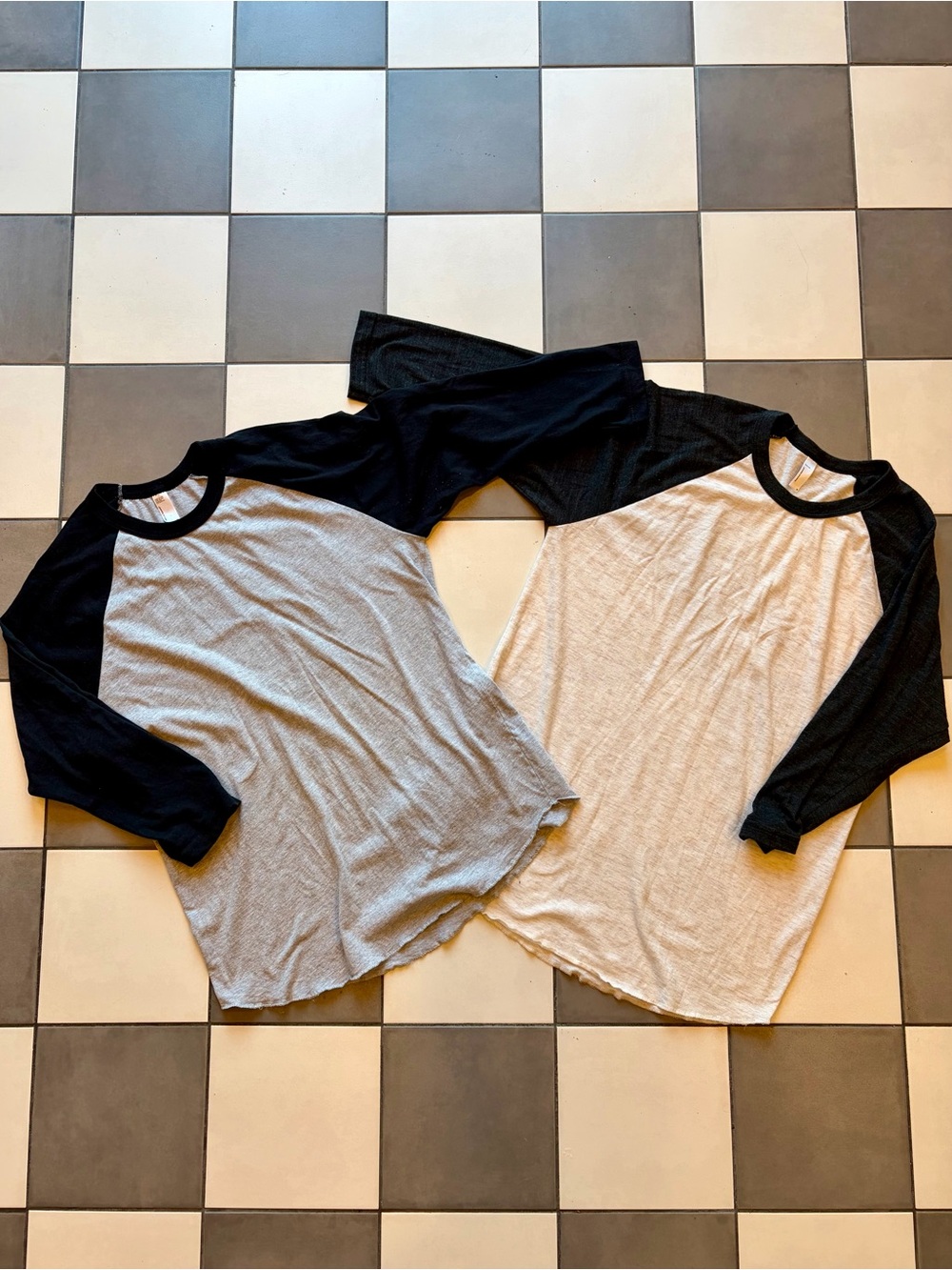 2-for-1 American Apparel Raglan Sleeve Baseball Tees
